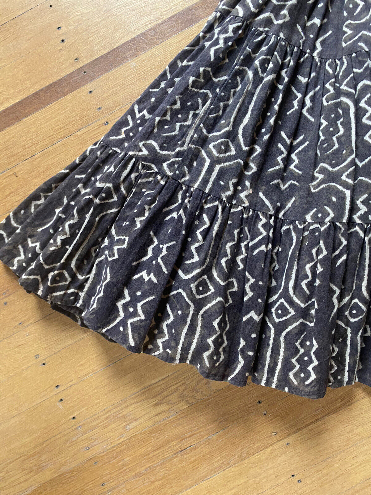 Vintage Norma Kamali Mud Cloth Top and Skirt - Fresh Stock Dated March 2026