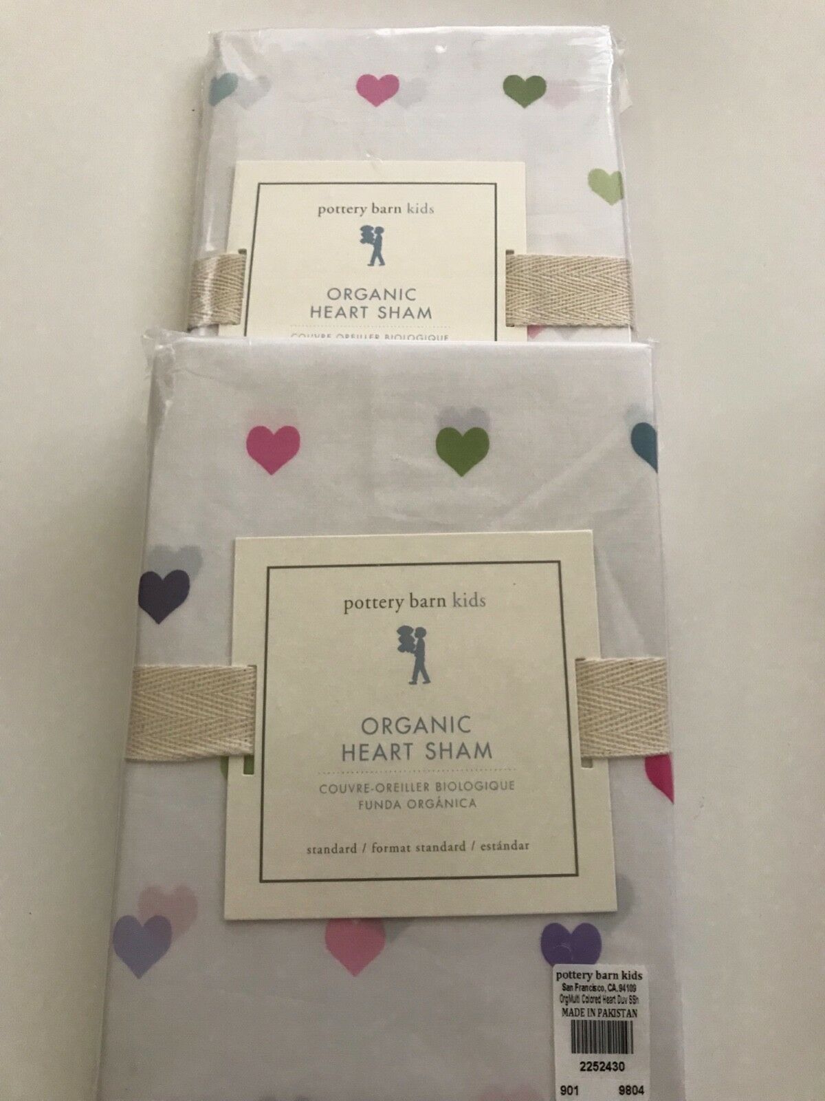 Organic heart duvet cover and shams, Pottery Barn Kids - Fresh Stock Dated December 2025