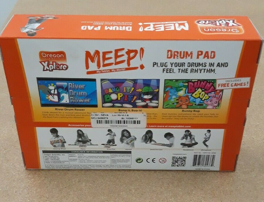 Oregon Scientific Xplore Meep! Drum pad. Includes free games - Fresh Stock Dated February 2026
