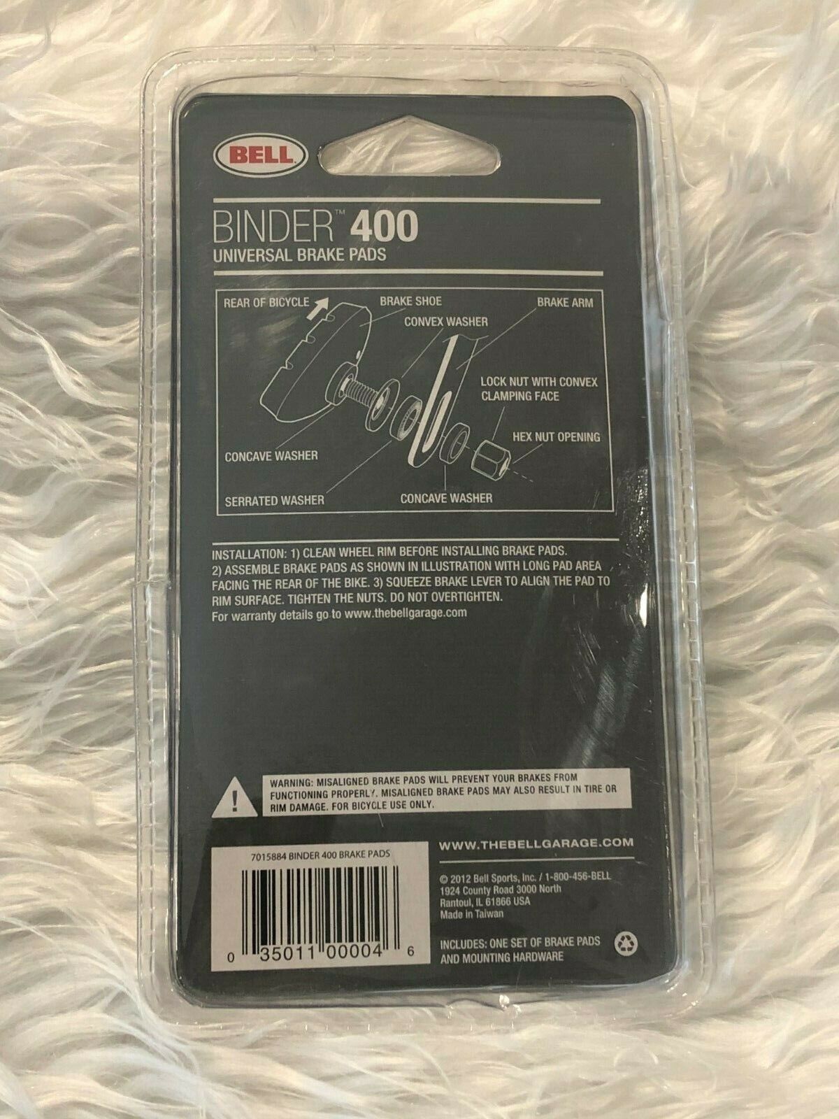 Bell Binder 400 Universal Bicycle Brake Pads All Condition Fits Most Cantilever - Fresh Stock Dated February 2026