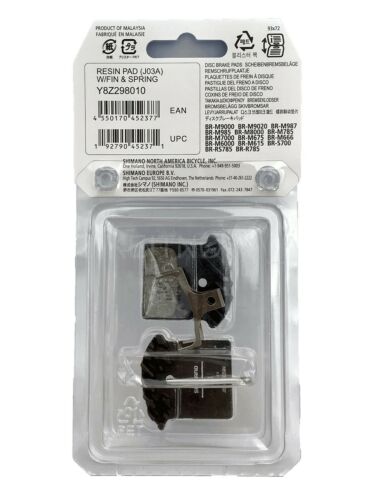 Shimano J03A Resin MTB Road Disc Brake Pads fits F01A/J02A BR-M9000/M8100/RS785 - Fresh Stock Dated February 2026