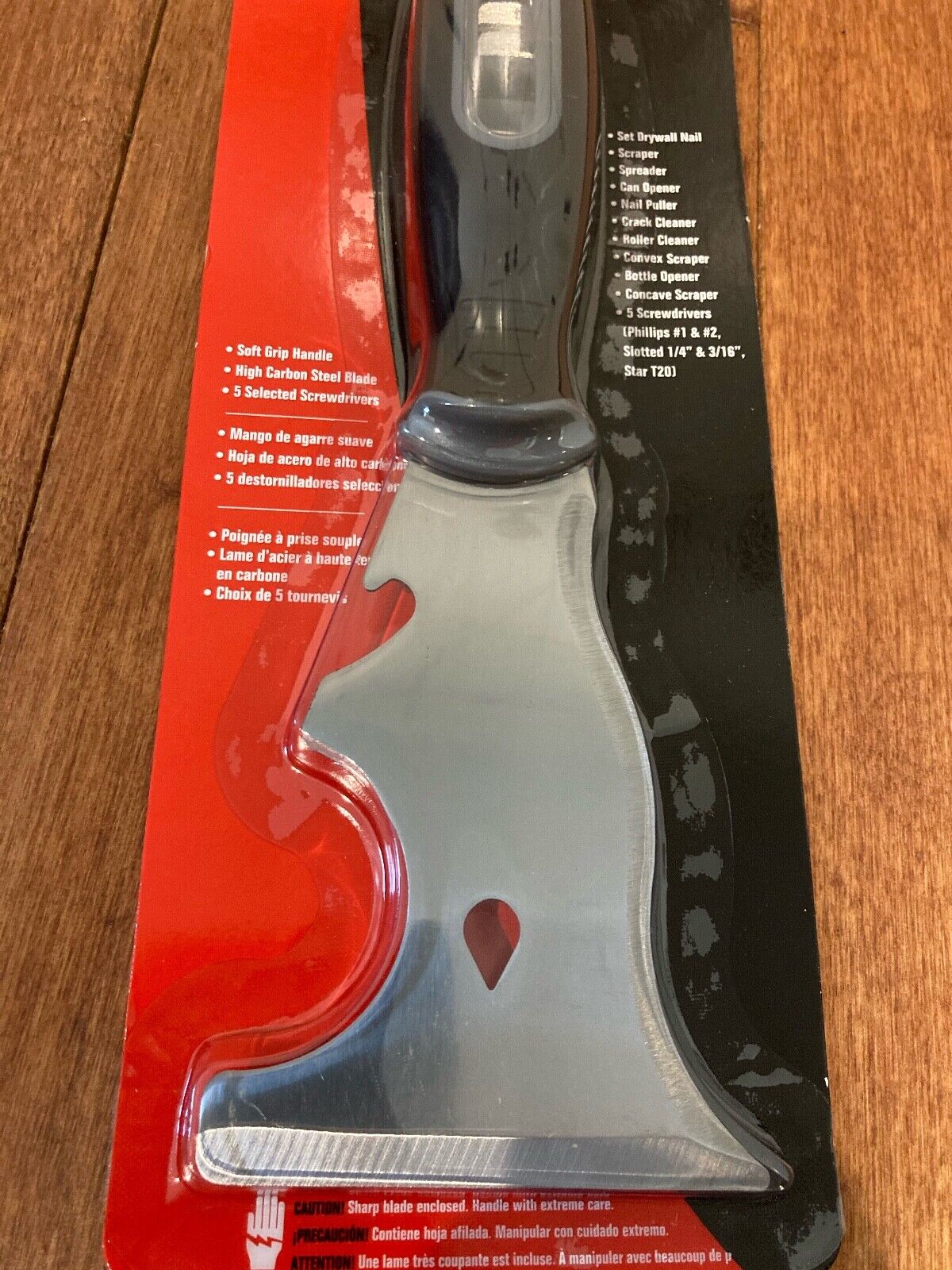 Red Devil 6294 EZ Grip 15-in-1 Multi-Purpose Painter's Tool W SCREWDRIVER HANDLE - Fresh Stock Dated February 2026