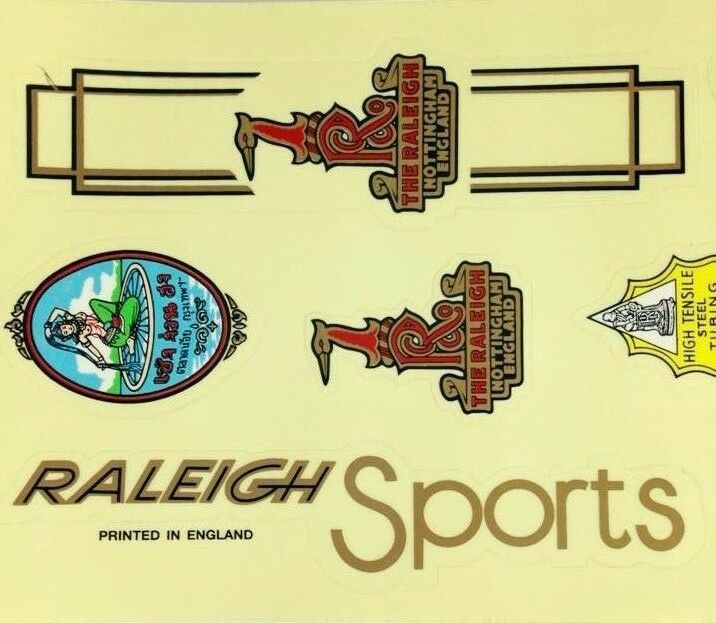 RALEIGH SPORT DECAL RETRO VINTAGE BIKE BICYCLE PART STICKER CYCLING GOOD ENGLAND - Fresh Stock Dated December 2025