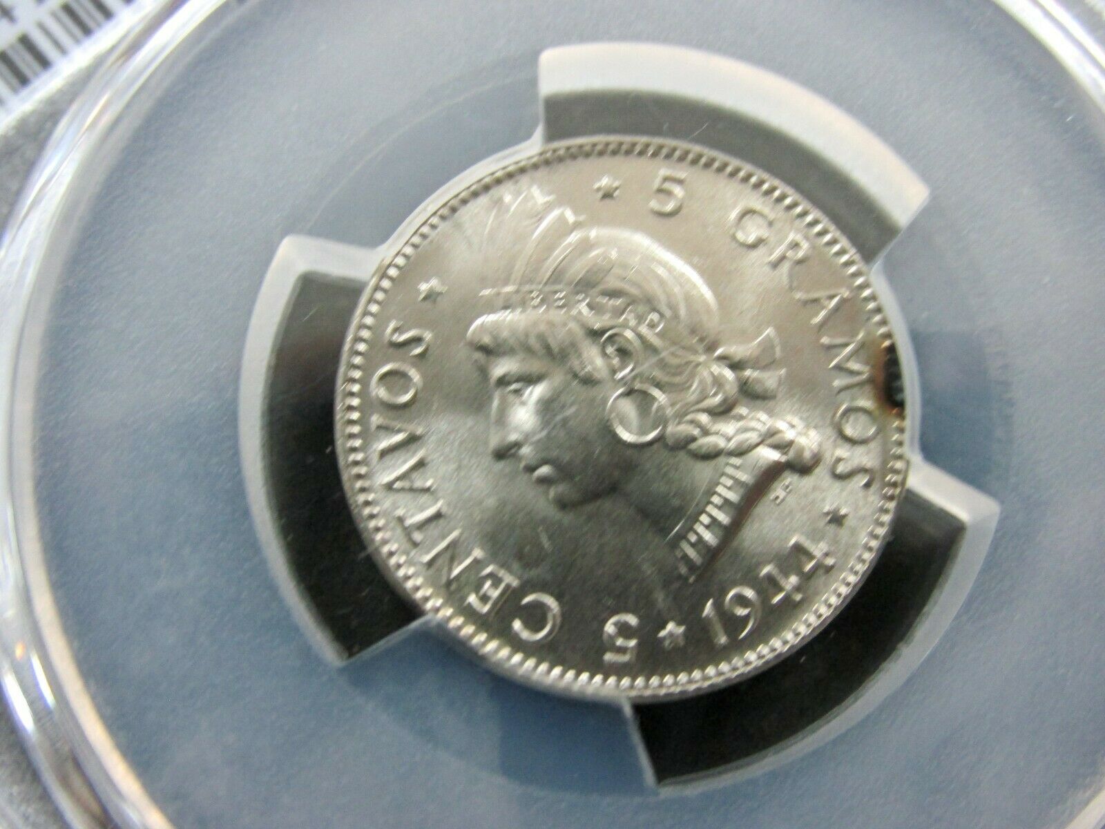 1944 Dominican Republic Silver 5 Centavos Coin PCGS MS65 Gem BU Q1AS - Fresh Stock Dated February 2026
