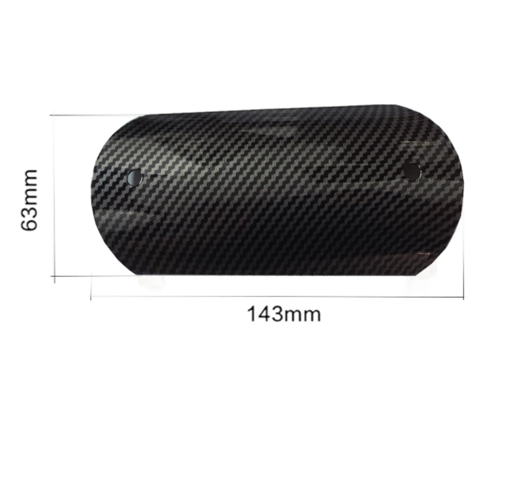 Carbon Fiber Look Motorcycle Exhaust Muffler Middle Pipe Heat Shield Cover Guard - Fresh Stock Dated February 2026