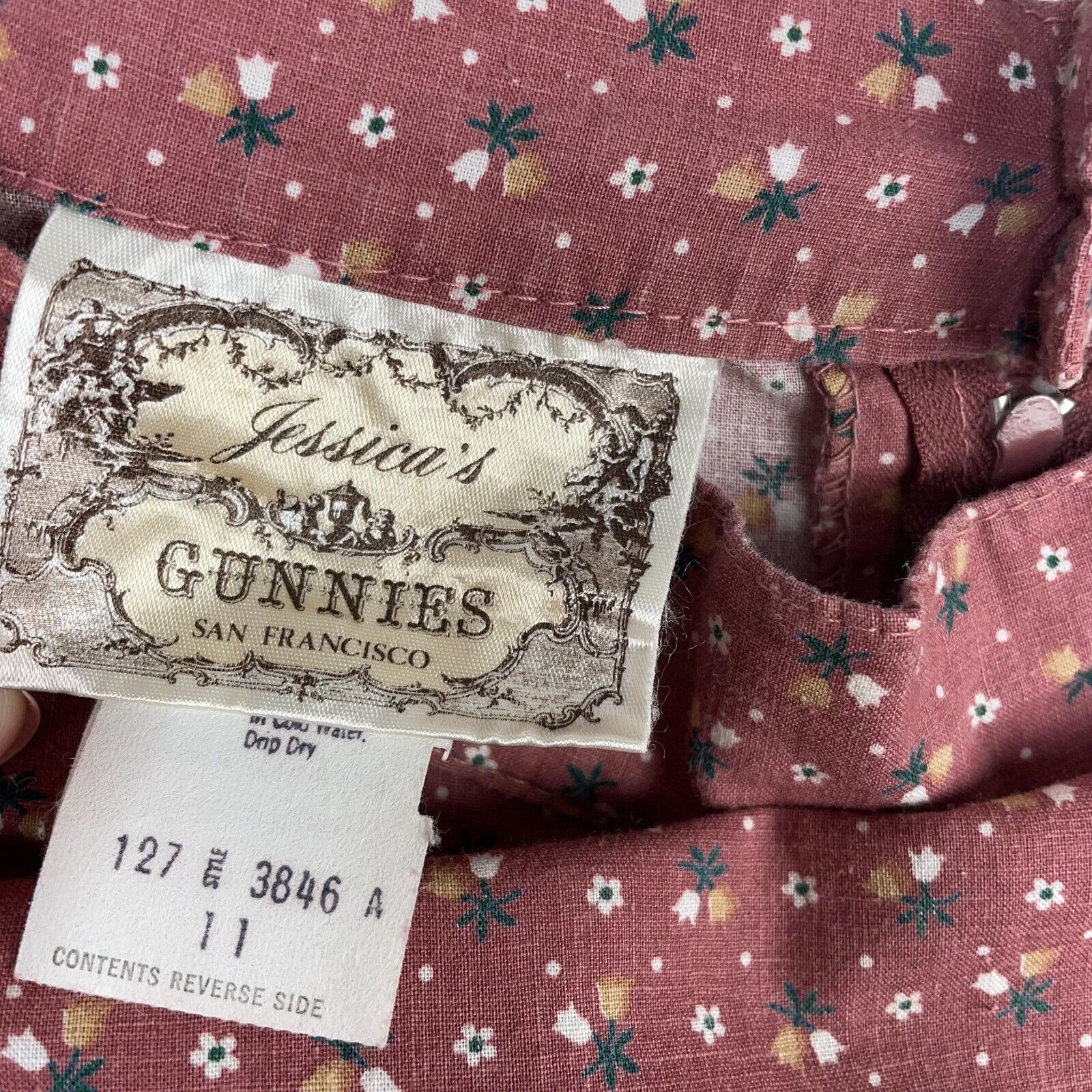 Vintage 70s Jessicas Gunnies Gunne Sax Prairie Maxi Skirt Size 11 XS Whimsical - Fresh Stock Dated March 2026