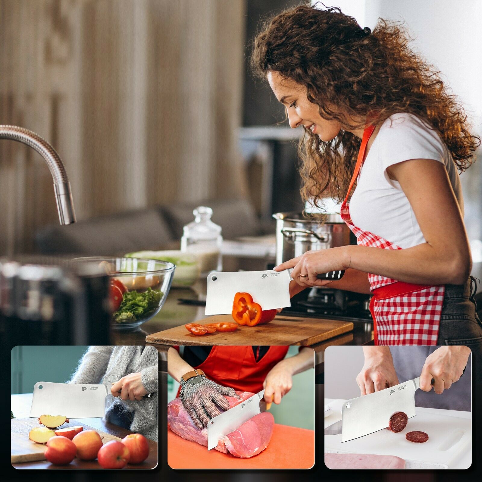 Butcher Knife Stainless Steel  Meat Cleaver 7