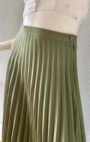 Vintage 70s Disco High Waist MCM Retro Accordion Pleat Maxi Skirt S/M - Fresh Stock Dated February 2026