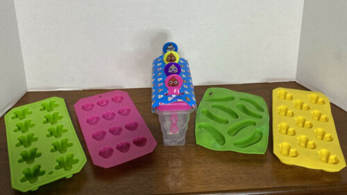 Jiggler Molds (4) & Ice Pop Tray (4) - Fresh Stock Dated December 2025