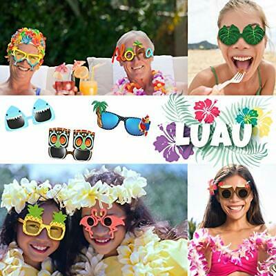 Luau Party Sunglasses - 9 Pairs Funny Hawaiian Glasses, Tropical Fancy Dress - Fresh Stock Dated February 2026