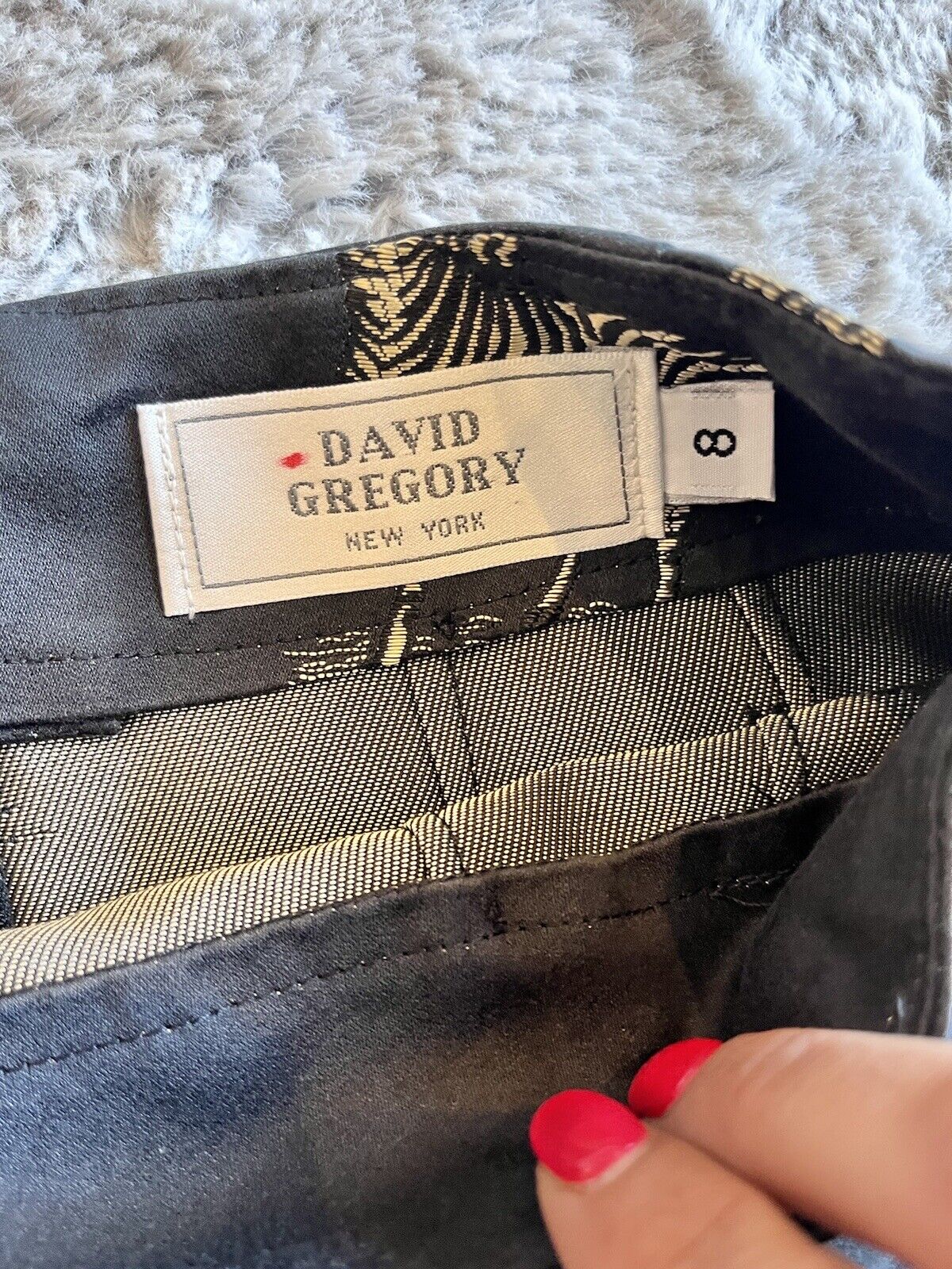 Vtg.  David Gregory Skirt Animal Print Gold Black Vtg. Sz 8 (modern Size 2/4) - Fresh Stock Dated March 2026