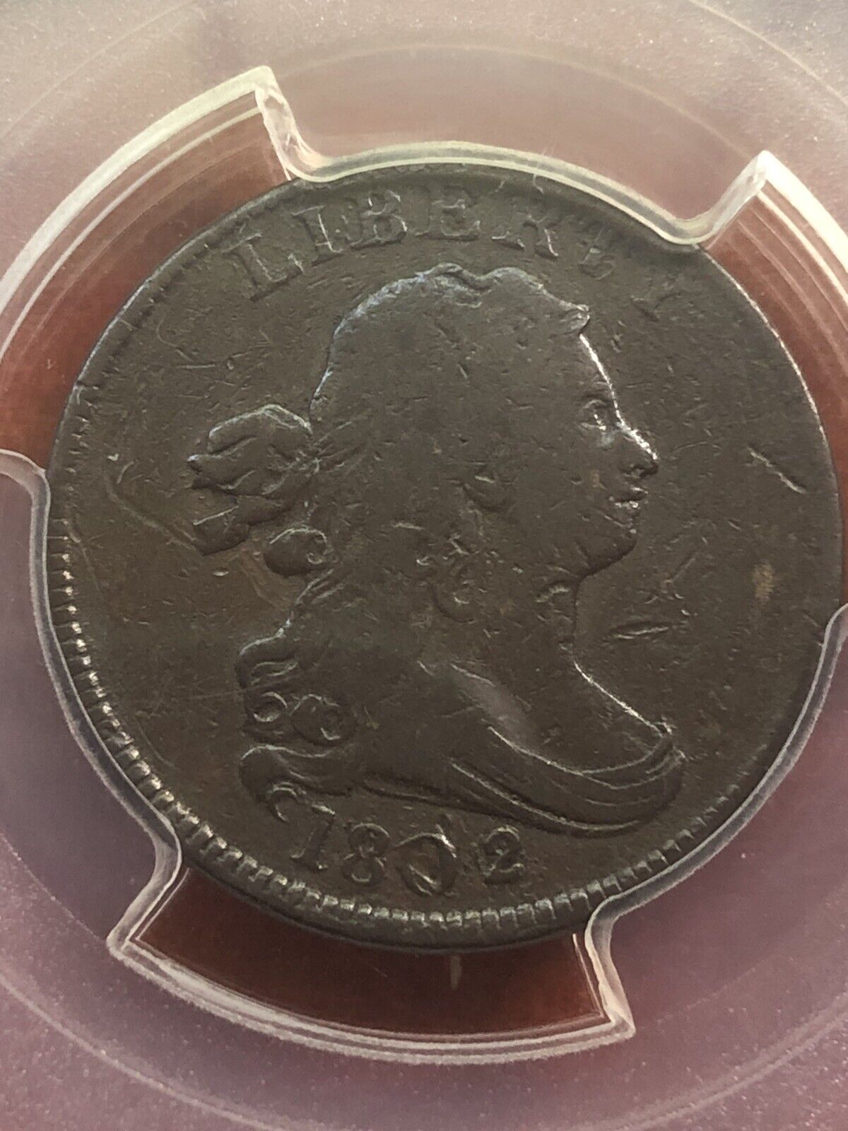 1802/0 HALF CENT PCGS F15 C-2 REVERSE OF 1802 EXTREMELY RARE IN A STRAIGHT GRADE - Fresh Stock Dated February 2026