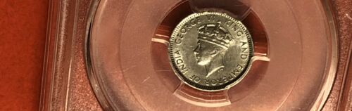 Hong Kong -1937 UNCIRCULATED 5 CENT COIN,GRADED BY PCGS MS62. - Fresh Stock Dated February 2026