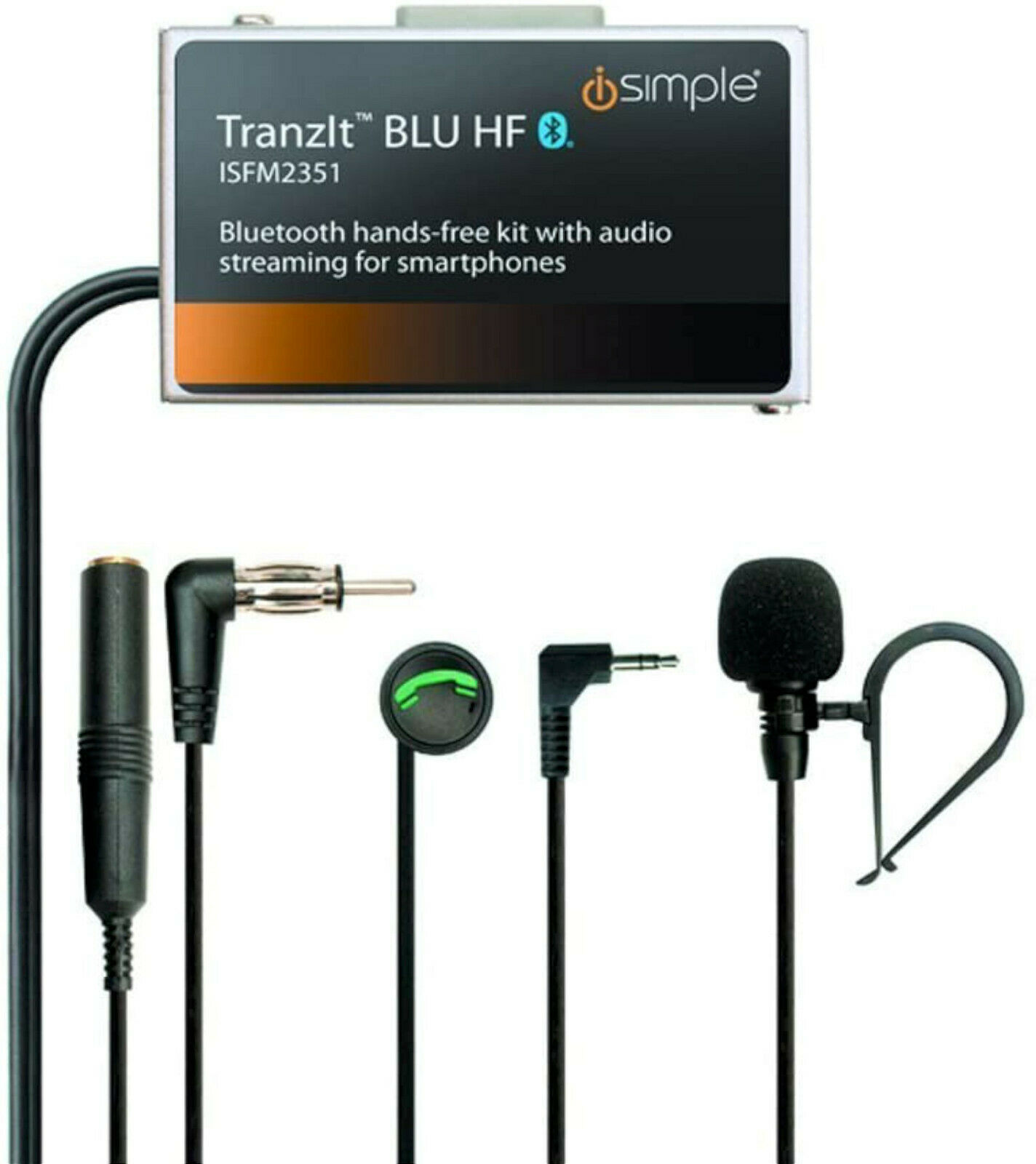 NEW iSimple TranzIt BLU HF Bluetooth HandsFree Kit transit music call iSFM2351 - Fresh Stock Dated February 2026