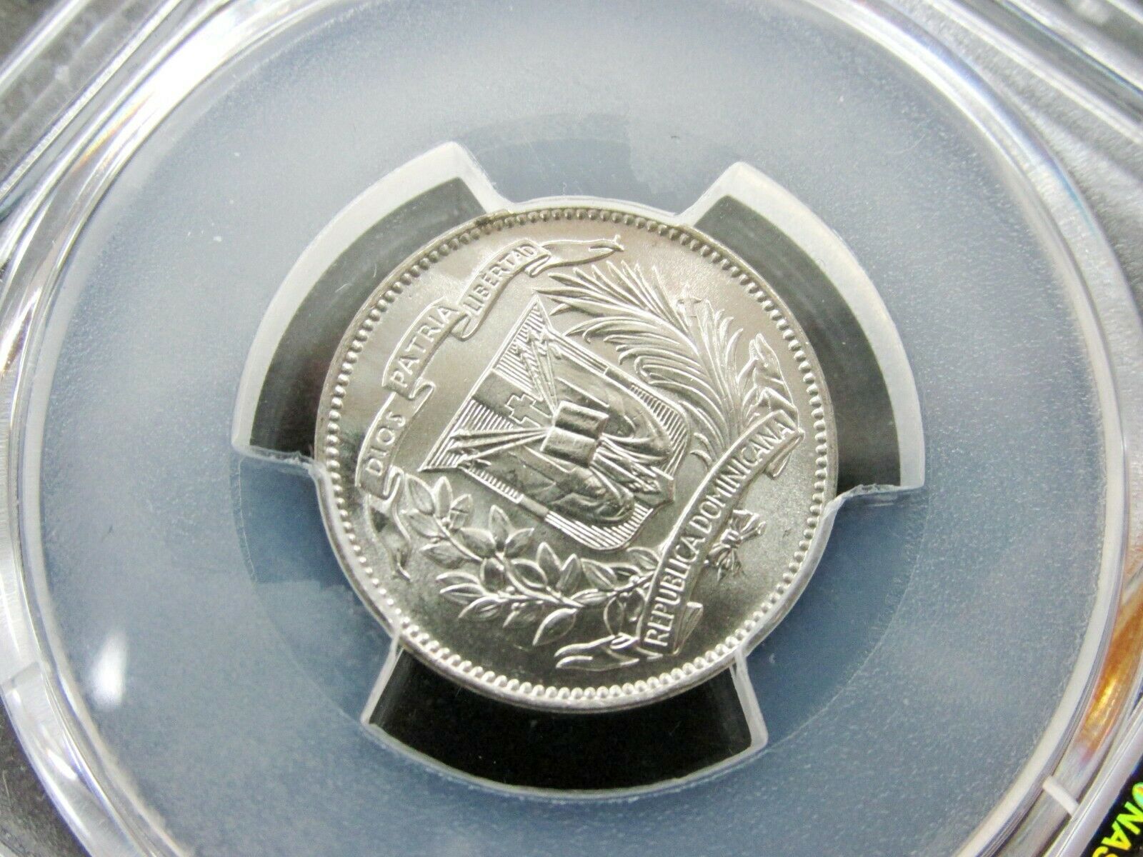 1944 Dominican Republic Silver 5 Centavos Coin PCGS MS65 Gem BU Q1AS - Fresh Stock Dated February 2026