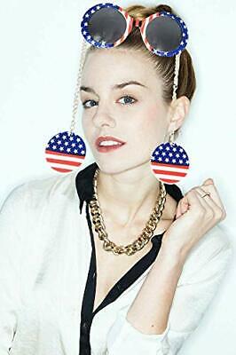 12 Pack American Flag Glasses USA Patriotic Party Sunglasses Cool Shaped - Fresh Stock Dated February 2026