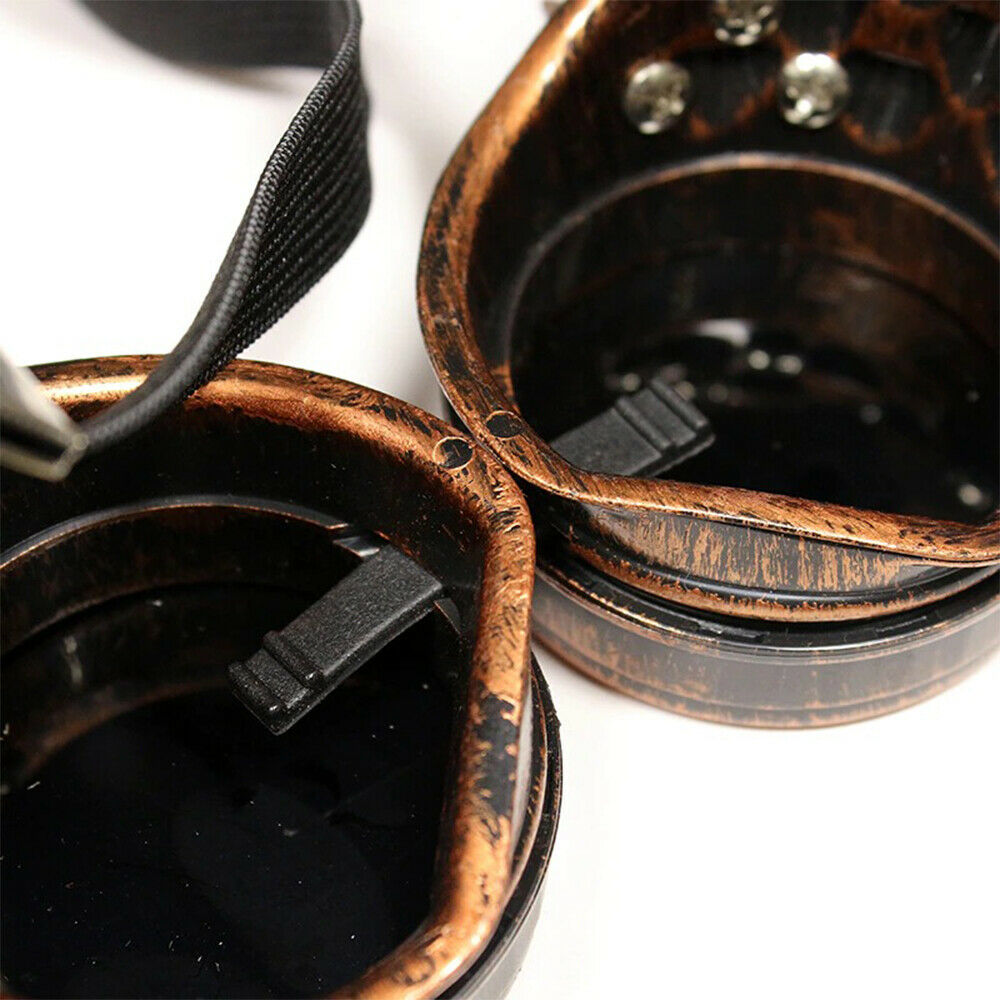 Steampunk Goggles Glasses Cyber Vintage Welding Gothic Iruma Miu Cosplay Party - Fresh Stock Dated February 2026
