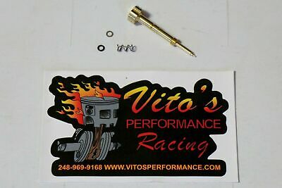 Vitos Performance Yamaha YFZ450 adjustable fuel air mixture screw UPGRADED BRASS - Fresh Stock Dated February 2026