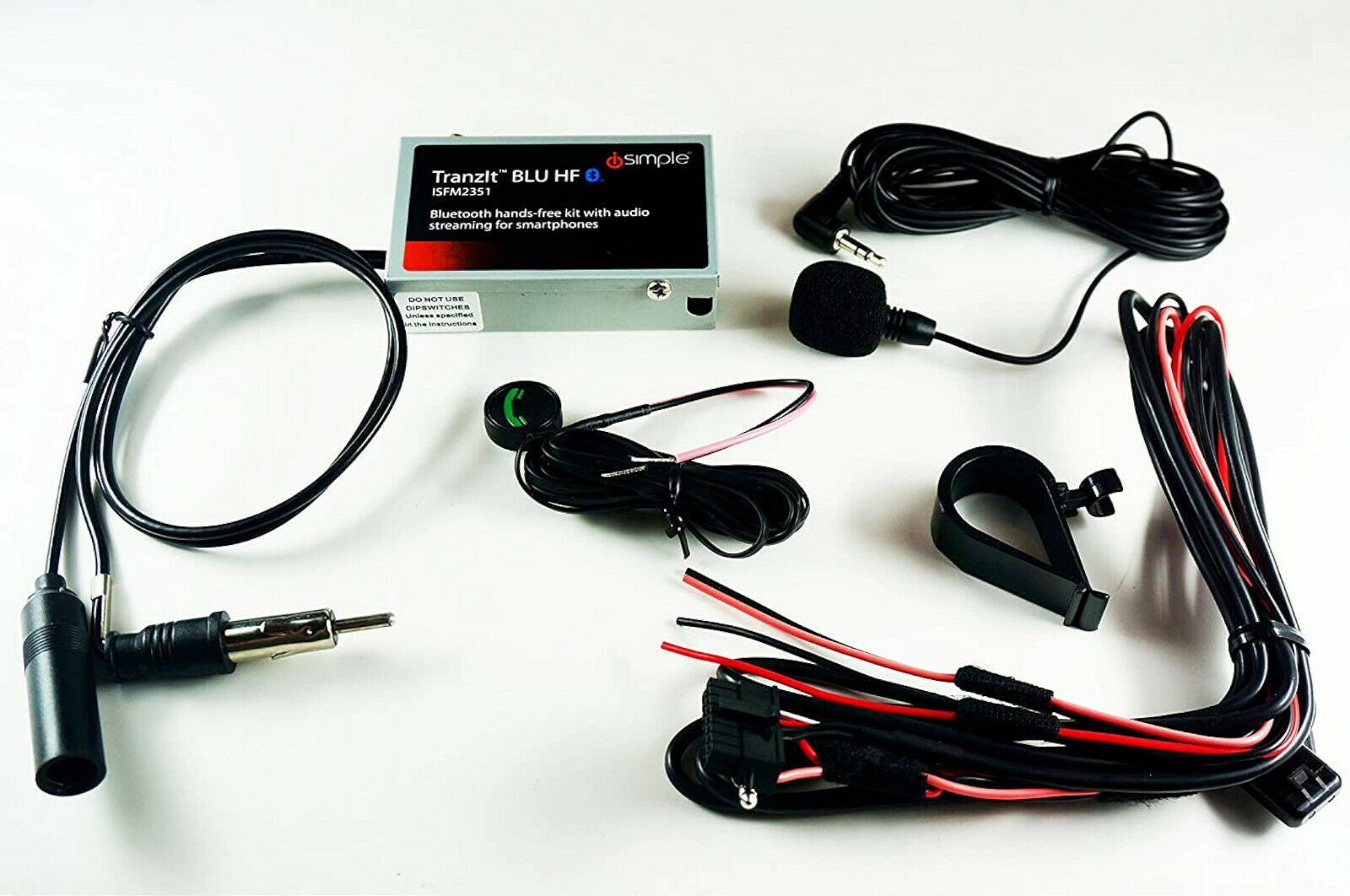 NEW iSimple TranzIt BLU HF Bluetooth HandsFree Kit transit music call iSFM2351 - Fresh Stock Dated February 2026