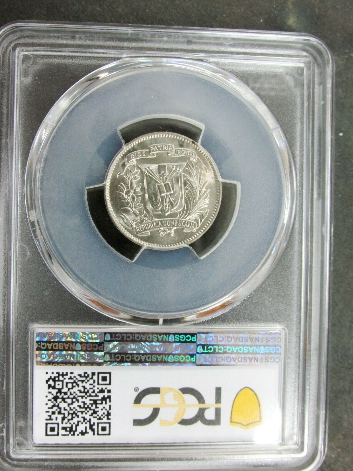 1944 Dominican Republic Silver 5 Centavos Coin PCGS MS65 Gem BU Q1AS - Fresh Stock Dated February 2026