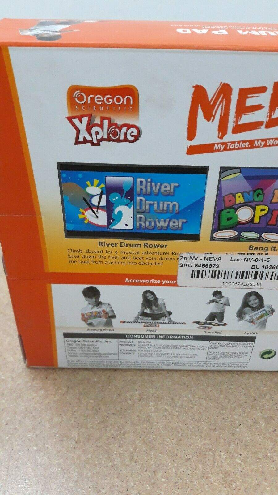 Oregon Scientific Xplore Meep! Drum pad. Includes free games - Fresh Stock Dated February 2026