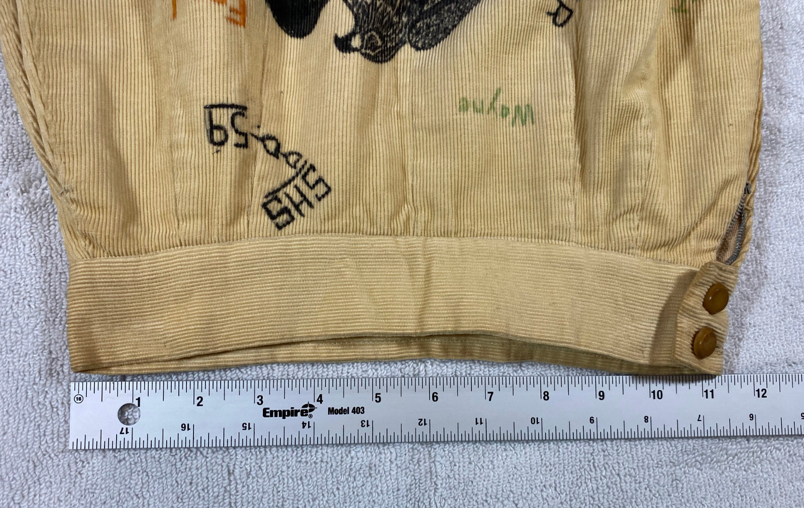 1959 SENIOR CORDS VINTAGE CORDUROY SKIRT SHERIDAN HIGH SCHOOL BLACKHAWK INDIANA - Fresh Stock Dated February 2026