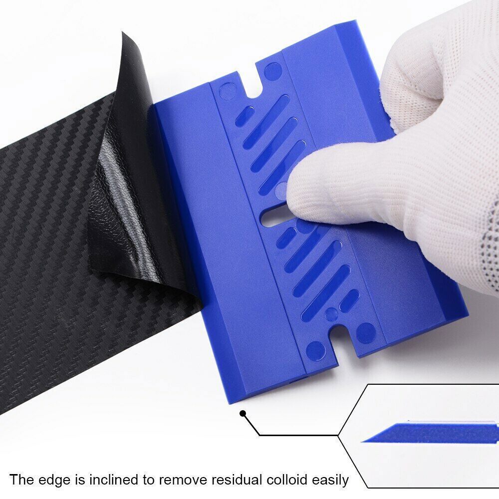 4 inch ABS Razor Blade Large Size Blade Plastic Scraper Squeegee Card 3 Hardness - Fresh Stock Dated February 2026