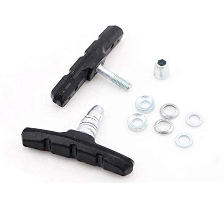 5 Pairs High Grade Cycling Bicycle Bike V Brake Pads 70mm Shoes Pads Black - Fresh Stock Dated February 2026