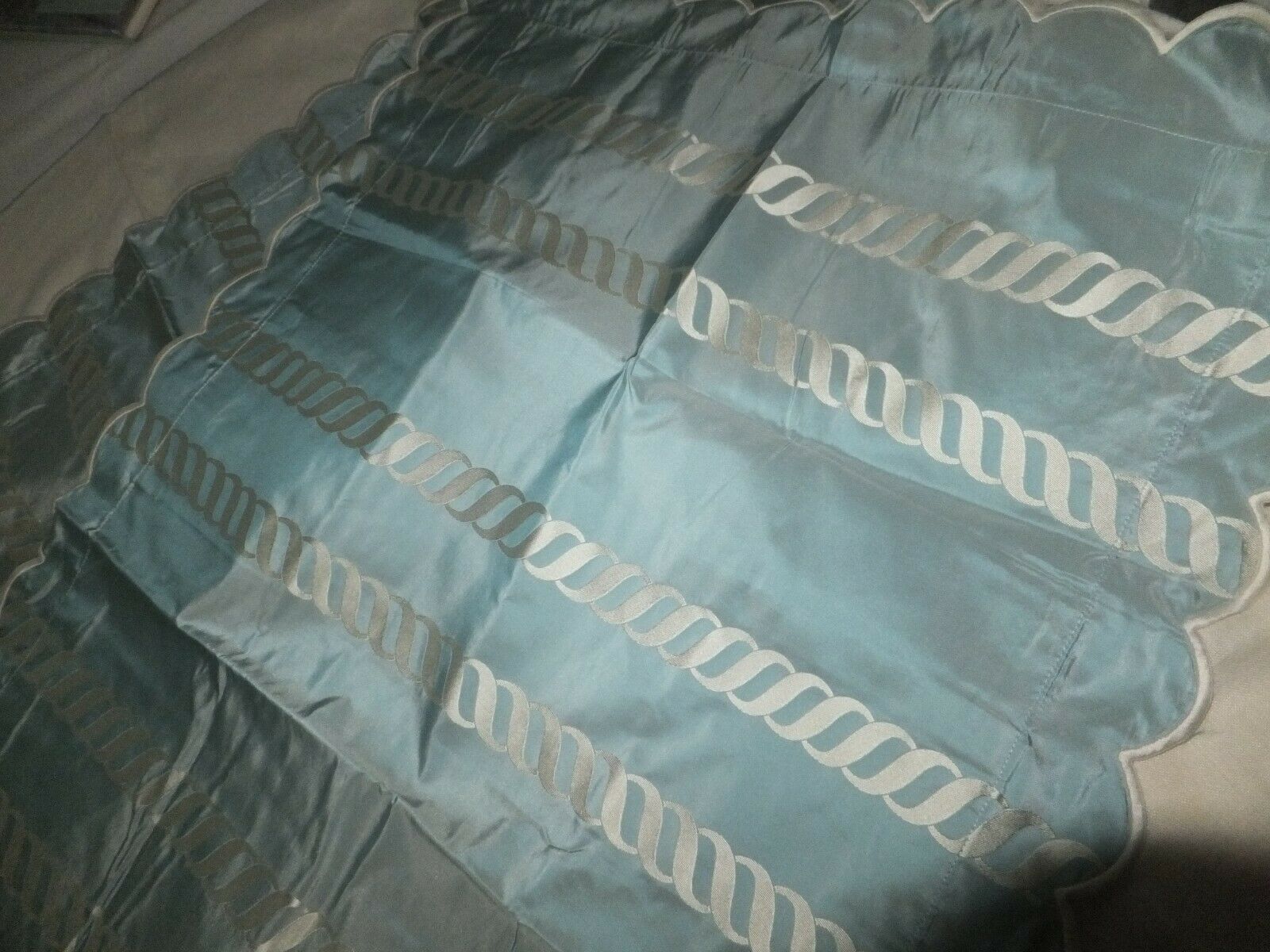 Jane Wilner Haute Couture Linens 2 Silk Pillow Shams 3 yds Designer Decor Fabric - Fresh Stock Dated December 2025