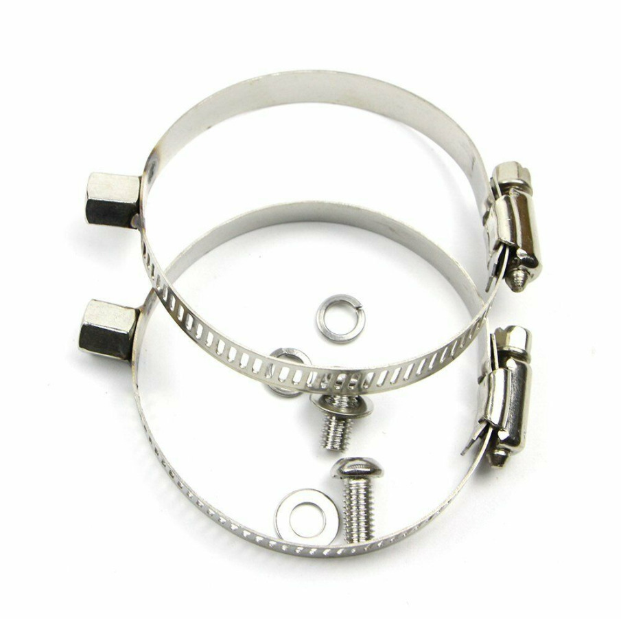 Carbon Fiber Look Motorcycle Exhaust Muffler Middle Pipe Heat Shield Cover Guard - Fresh Stock Dated February 2026