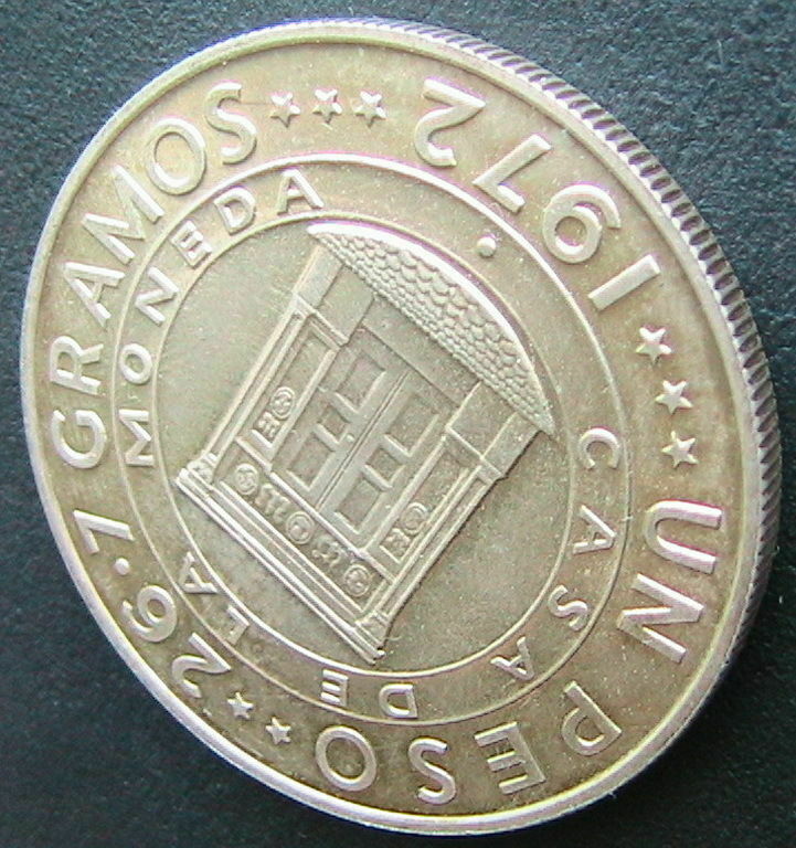 Antique Dominican Republic1peso1972 25th Anniversary of the Central Bank Silver - Fresh Stock Dated December 2025