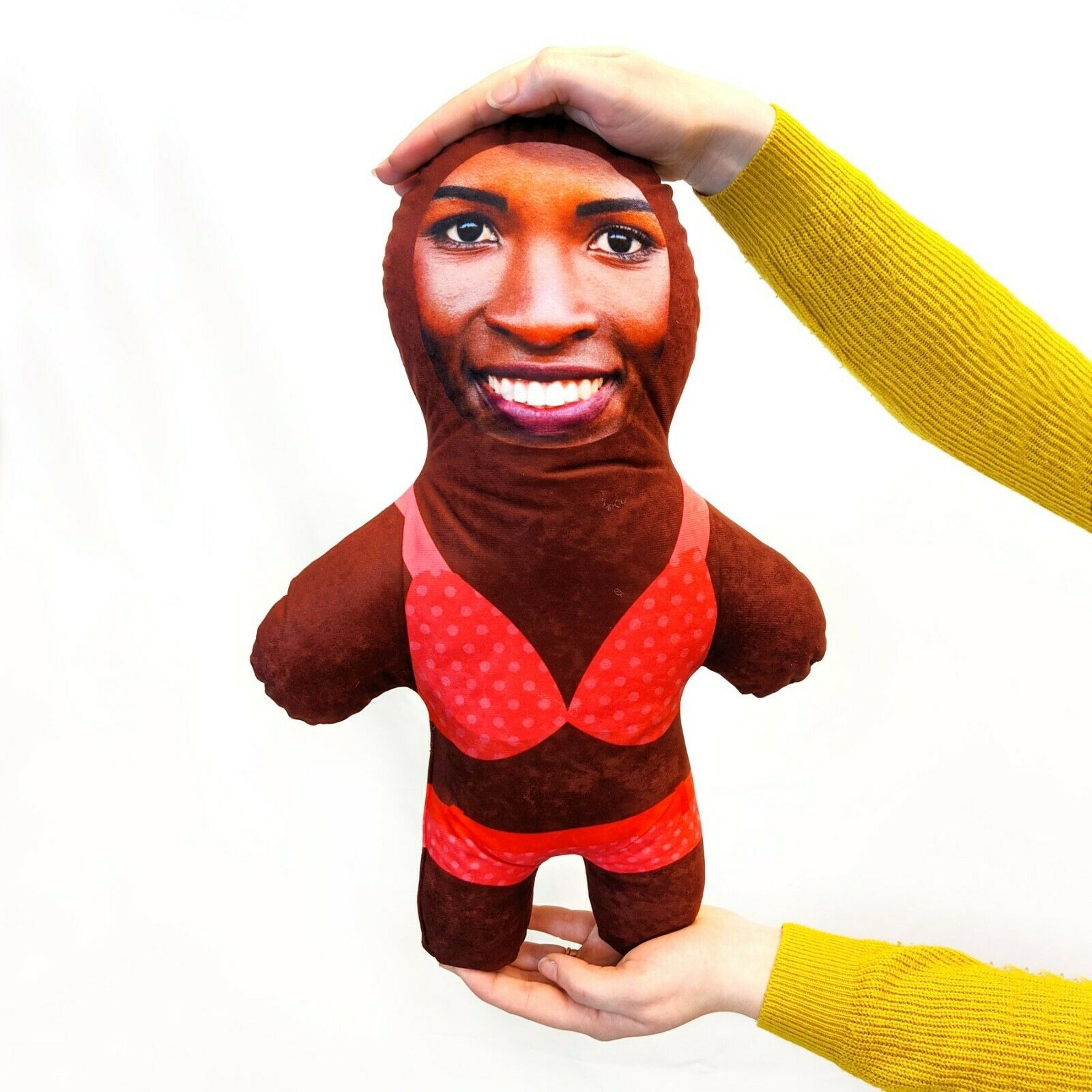 Bikini Girl - MINI ME Doll Custom Novelty Face Pillow - Add Your Photo - Fresh Stock Dated December 2025