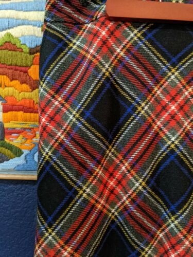 VTG LL Bean Wool Blend Plaid Tartan Pencil Skirt Lined Sz 12 Large L - Fresh Stock Dated February 2026