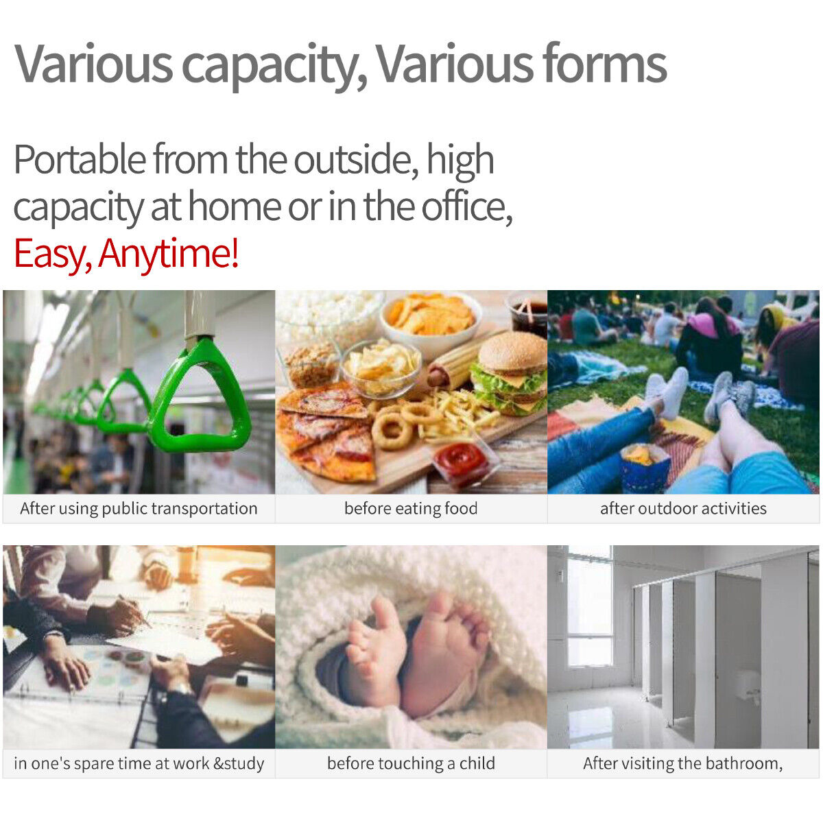 Bodyburden Hand Sanitizer (70% Alcohol Ethanol Gel) 16.9 oz (6 PACK) - Fresh Stock Dated February 2026