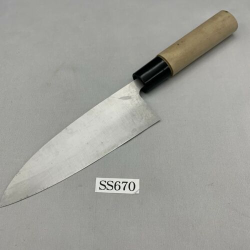 <Used> Japanese Chef's Kitchen Knife 濃州正宗 Santoku 155/290 From Japan SS670 - Fresh Stock Dated December 2025