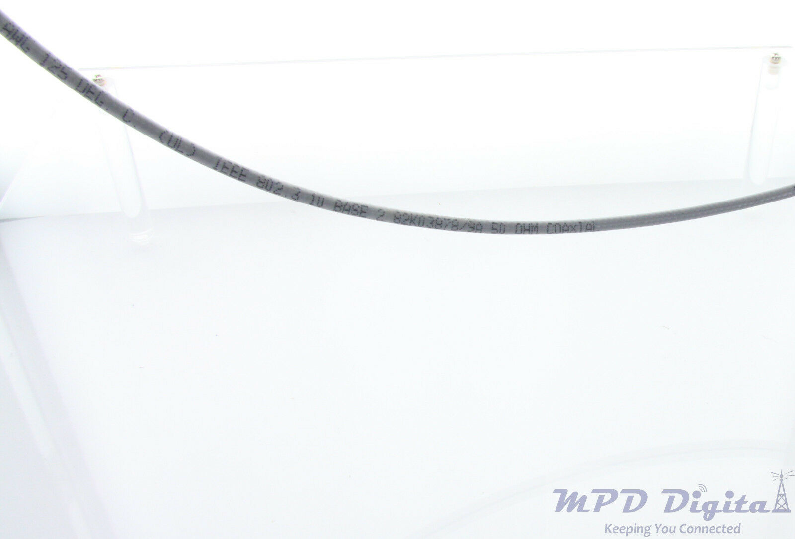 MPD Digital US Made RG58 IEEE 802.3 Ethernet cable with BNC Male Connectors 12IN - Fresh Stock Dated December 2025