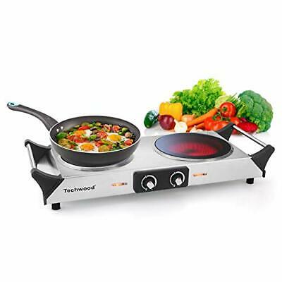 Electric Stove Double Infrared Ceramic Hot Plate For Cooking Two Control Cooktop - Fresh Stock Dated February 2026