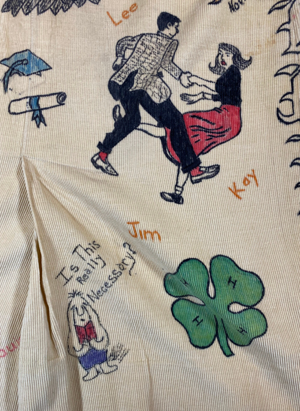 1959 SENIOR CORDS VINTAGE CORDUROY SKIRT SHERIDAN HIGH SCHOOL BLACKHAWK INDIANA - Fresh Stock Dated February 2026