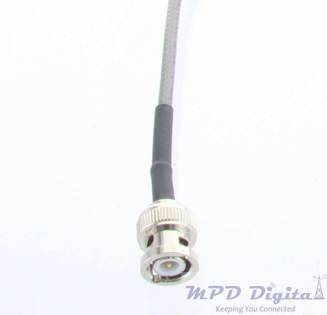 MPD Digital US Made RG58 IEEE 802.3 Ethernet cable with BNC Male Connectors 12IN - Fresh Stock Dated December 2025