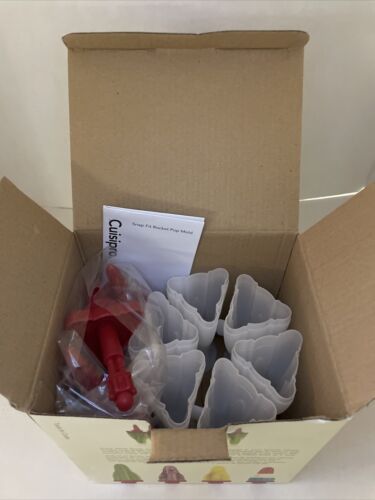 Cuisipro Popsicle Maker Set of 6 Snap-Fit Rocket Pop Molds BPA Free NEW - Fresh Stock Dated February 2026