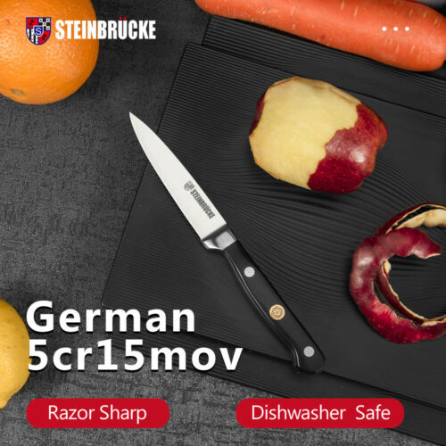 4 inch Paring Knife Fruit Knife Peeling Knife German Steel Sharp Kitchen Knife - Fresh Stock Dated December 2025