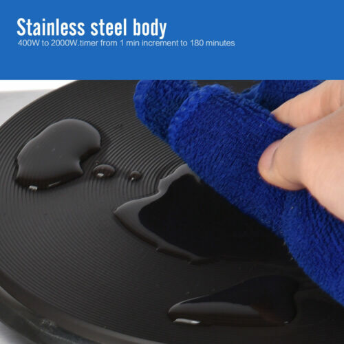 Electric Double Burner Hot Plate Portable Cooking Stove Cast Heater Kitchen - Fresh Stock Dated December 2025