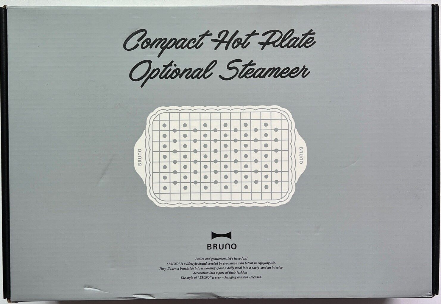 BRUNO Steamer for compact hot plate BPE021-STEAM - Fresh Stock Dated February 2026