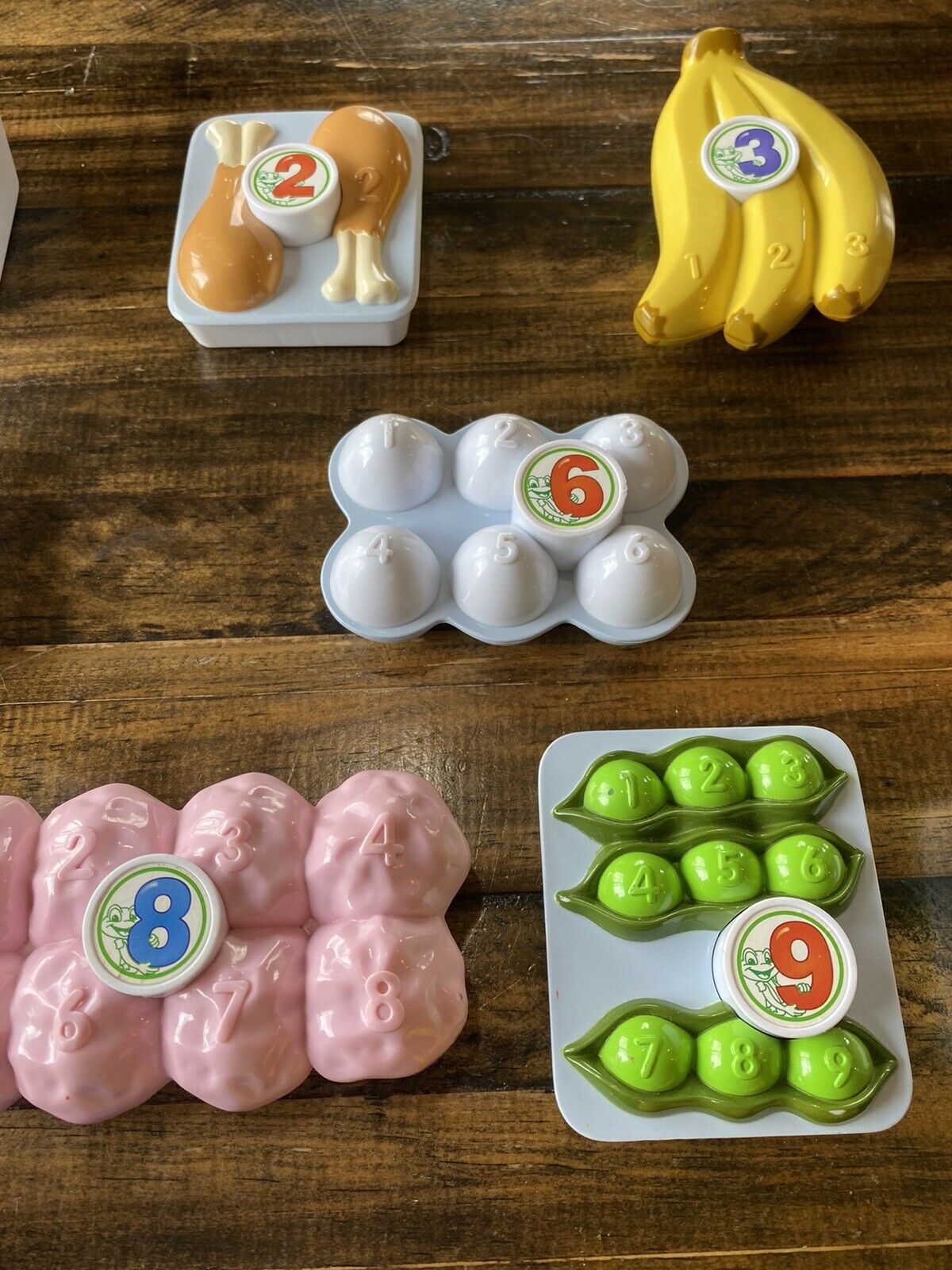 LeapFrog Grocery Cart Replacements Lot Pizza Present Heart 1 2 3 4 6 7 8 9 Lot - Fresh Stock Dated February 2026