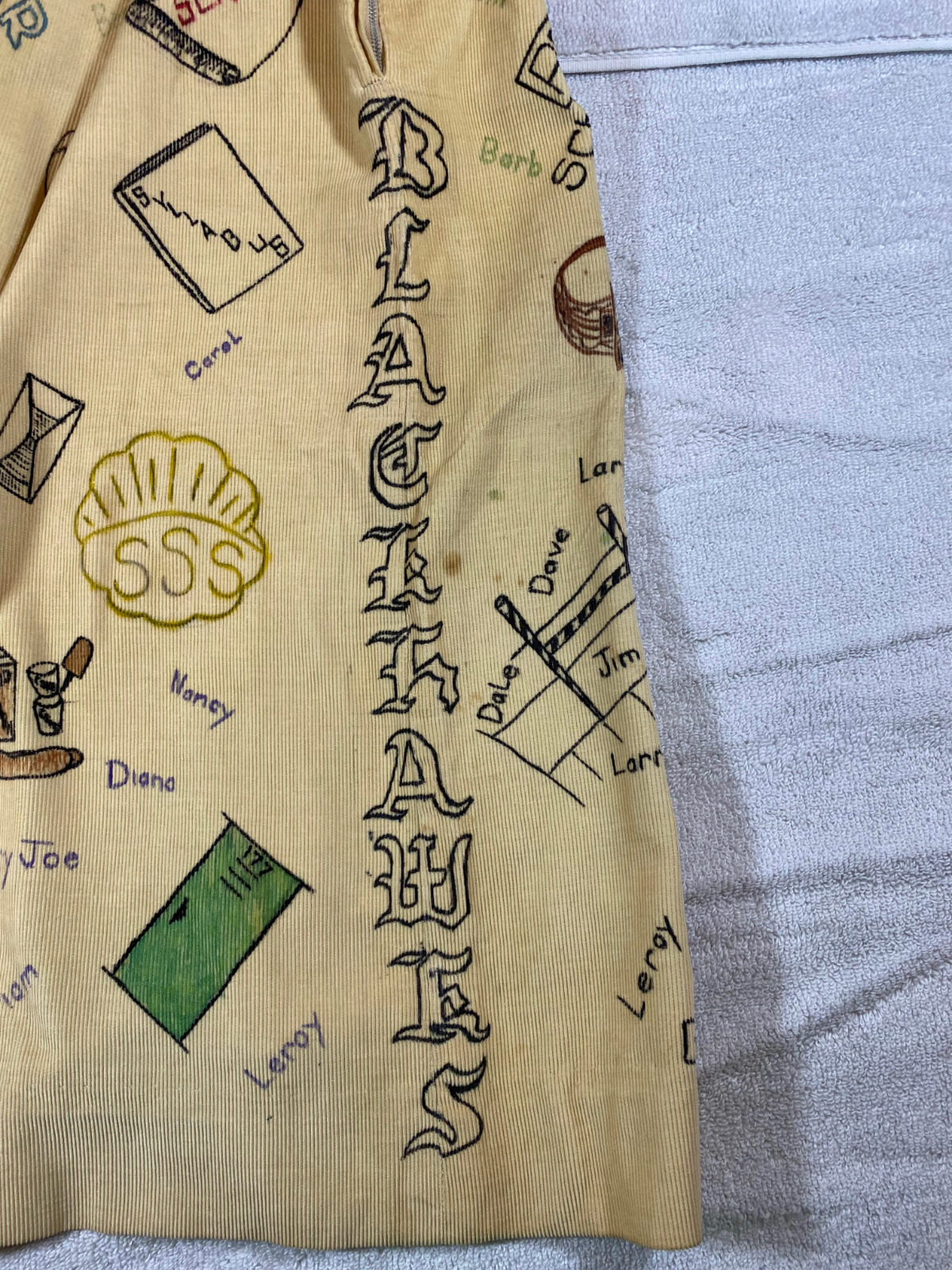 1959 SENIOR CORDS VINTAGE CORDUROY SKIRT SHERIDAN HIGH SCHOOL BLACKHAWK INDIANA - Fresh Stock Dated February 2026