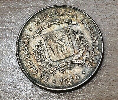 1984 Dominican Republic 25 Centavos Mirabal Sisters - Fresh Stock Dated February 2026