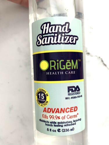 8 oz. Gel Instant Hand Sanitizer FDA Registered - Pack of 12 Bottles - Fresh Stock Dated February 2026