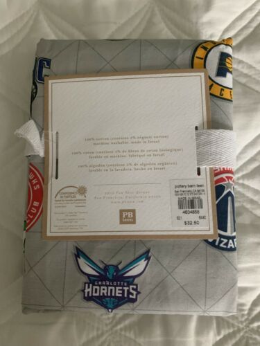 Pottery Barn Teen NBA Logo Pillowcases - New in Original Packaging - Fresh Stock Dated December 2025