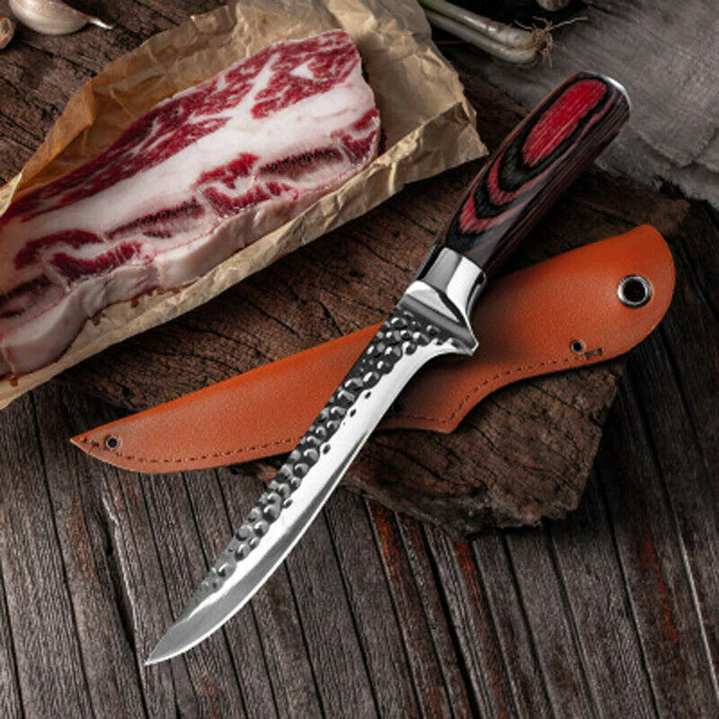 Hammer Forged Boning knife Meat Cleaver Chef cooking Sharp Kitchen knives tool - Fresh Stock Dated December 2025