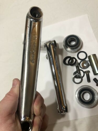 EARLY 90’s PROFILE 180mm CHROME CRANK SET OLD SCHOOL BMX CRANKS - Fresh Stock Dated December 2025